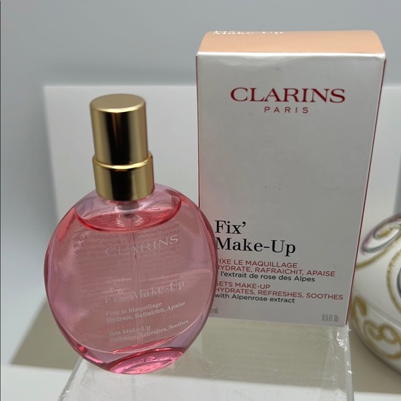 Clarins Paris Fix’ Make-Up Setting Spray for aFlawless Finish Sets 15ml NWOT Box - Picture 5 of 8